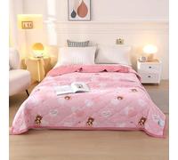 Couette Pleine Queen Taille Treillis Style Design Couette Moelleux Doux Été Couverture Mince Machine Lavable Confortable Respirable Peut Dormir KED pour Toute La Saison, U, 180x200cm