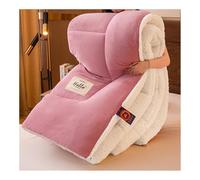 Couette Sherpa, Couette, Cachemire d'agneau éPais, Sensation Laine et Cosy Hiver Chaud, Courtepointes en Cachemire, Isolation Thermique, Couette d'hiver en Peluche (Rose Clair,180x220cm-3.5kg)