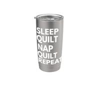 Couette Sleep Nap Quilt Repeat Lover Gobelet isotherme en acier inoxydable double paroi