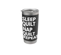 Couette Sleep Nap Quilt Repeat Lover Gobelet isotherme en acier inoxydable double paroi