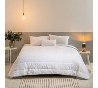 Couette Tempérée 220x240cm Toutes saisons - Garnissage 300gr/m2 - Enveloppe douce microfibre - BLEU CALIN