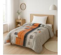 Couette tempérée Gream Géométrie - 1 personne 140 x 200 - MI SAISON - MORTREUX