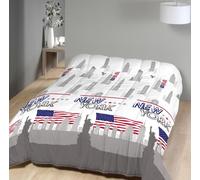 Couette tempérée imprimée New york - 1 personne 140 x 200 - Mi saison - MORTREUX
