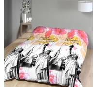 Couette tempérée imprimée New york Colors - 1 personne 140 x 200 - Mi saison - MORTREUX