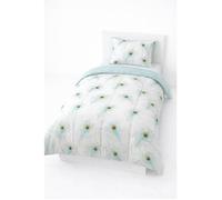 Couette tempérée MORTREUX 140 x 200 - 1 personne microfibre double-face vert garnissage 300 g/m²