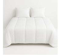 Couette tempérée - MORTREUX - 240x260 cm - Microfibre blanche - 400g/m² - Fabrication française