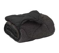 Couette toutes saisons rembourrée, anthracite, 220 x 260 cm, en microfibre polaire, respirante, durable, douce, pour l'été, l'hiver, la chambre à coucher, confort