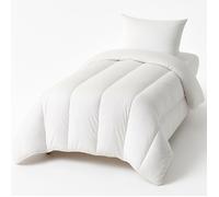 Couette Ultra chaude Microfibre Blanche - 1 personne 140 x 200 - MORTREUX