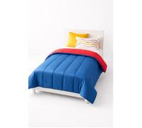 Couette Ultra Légère Bleu/Rouge - 1 personne - Spécial Eté - MORTREUX