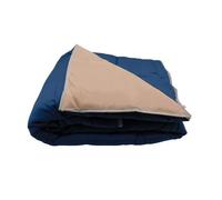 Couette ultra légère bleu / sable - 2 personnes 220 x 240 - spécial été - mortreux