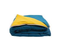 Couette ultra légère Céladon / Moutarde - 2 personnes 220 x 240 - spécial été - mortreux