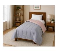 Couette ultra légère Gris / Rose - 1 personne 140 x 200 - MORTREUX