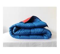 Couette Ultra Légère - MORTREUX - 1 personne - Bleu/Rouge - Spécial Eté