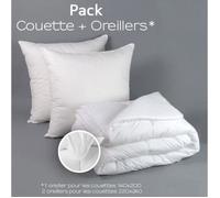 Couette - UMBERTO RAVELLI - 220 x 240 cm - 2 oreillers 60 x 60 cm - 450 gr/m² - Fabrication Française