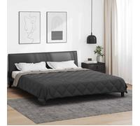 vidaXL Duvet d'été simple Gris clair et anthracite 220 x 260 cm