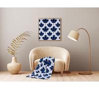 COUETTES ET CETERA Plaid Polaire - JETÉ DE CANAPÉ 125 X 150 CM - Capri/Canada Bleu