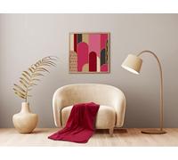 COUETTES ET CETERA Plaid Polaire - JETÉ DE CANAPÉ 125 X 150 CM - Fuchsia