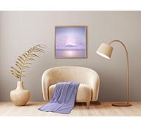 COUETTES ET CETERA Plaid Polaire - JETÉ DE CANAPÉ 125 X 150 CM - Parme