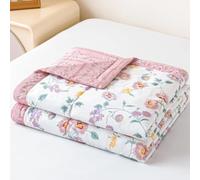 Couettes Fines et Fraîches Couette d'Été Lavable, pour Lit Simple/Double/Canapé/Couverture de Sieste/Couette de Dortoir Étudiant/Nuits Chaudes, Coton Intérieur Extérieur,Rose,180X220cm