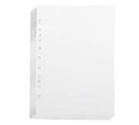 Coufce Lot de 100 feuilles de papier A5 à feuilles volantes, 15 x 21,1 cm, papier de remplissage à disque pour Tul, Arc, systèmes de bloc-notes, papier vierge, trou universel