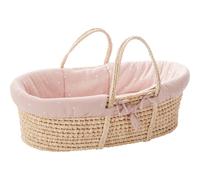 Couffin souple en osier promenade bucolique rose TU