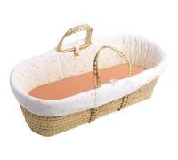 Couffin bébé - SAUTHON - SUNLIGHT - Avec matelas et habillage coton - 0-4 mois - Blanc / Terra cotta