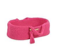 Couffin bohème en coton - Fuchsia