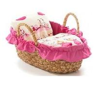 Couffin garni rose pour poupée 36 cm - accessoire poupon Rose G