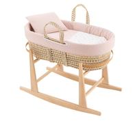 Couffin Matelasse + Support En Bois Rose TU