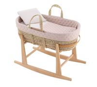 Couffin Matelasse + Support En Bois Rose TU