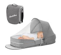 Couffin Pliant - Lit Bébé Portable, Chaise Longue Et Berceau De Voyage | Pliable avec des Filets en Maille Respirante Et Un Dormeur De Chevet pour Les Nouveau-Nés, IDéal pour Les Voyages en Plein Air