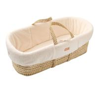 Sauthon – Couffin bébé en fibres naturelles – Habillage tissu écru – TU