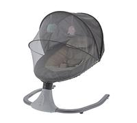 Couffins électriques pour bébé avec Télécommande 4 Modes de Synchronisation 4 Modes de Balançoire Moustiquaire Musicale Intégrée avec Disque Flash USB pour 0 à 24 Mois (GREY)