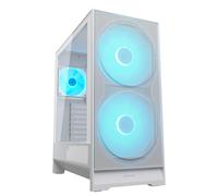 COUGAR AIRFACE 180 Blanc - Boîtier PC Midi Tower ATX/micro ATX/Mini-ITX, 2x180mm avant, 1x120mm arrière, USB 3.2 Gen 1/Gen 2 Type-A/C