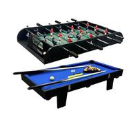 Cougar Table multi-jeux All-in-One 2-en-1 - Billard & Baby-foot - Vert/Bleu