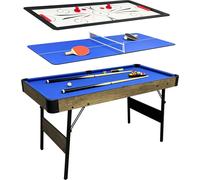 Cougar All-in-One 3-in-1 Table Multi Jeux, aspect Bois | Table de jeu multi-fonctions, Air-Hockey, Ping-Pong| Multigame