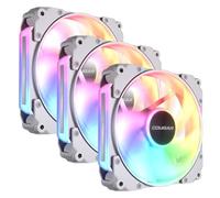 COUGAR Apolar Lot de 3 ventilateurs de boîtier 120ARGB Reverse Blade Blanc