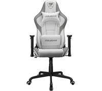 COUGAR Armor Elite Fauteuil de Gaming avec Structure en Acier, Cuir PVC Respirant, système inclinable à 160°, capacité de Charge de 120 kg, accoudoir réglable 2D, Base en Acier 5 étoiles, Blanc