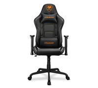 COUGAR Armor Elite Fauteuil de Gaming avec Structure en Acier, Cuir PVC Respirant, système inclinable à 160°, capacité de Charge de 120 kg, accoudoir réglable 2D, Base en Acier 5 étoiles, Noir