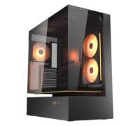 Cougar CFV235 ARGB Boîtier Gaming - MidTower ATX/CEB, Flux d'air 270°, 4 Ventilateurs ARGB- PWM, GPU jusqu'à 430 mm, USB-C (Noir)