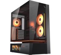 COUGAR CFV235 MidTower ATX, boîtier CEB, GPU de 430 mm, ventilateurs ARGB PWM pré-installés 120 mm x 4, accès au flux d'air à 270°, filtre à poussière, double filtration magnétique, gestion des câbles