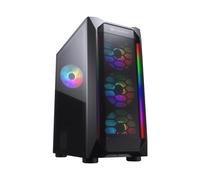 COUGAR CGR-5VM6B-MESH-G-RGB unité centrale Midi Tower Noir, Transparent