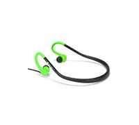 NGS Cougar - Écouteurs avec micro - intra-auriculaire - montage derrière le cou - filaire - jack 3,5mm - vert