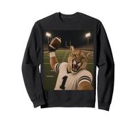 Cougar Football Player Touchdown Selfie Game Day Mascotte Sweatshirt