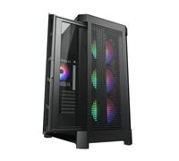 Cougar Gaming - Boîtier PC Gaming DuoFace Pro RGB - 2 panneaux vitrés, 4 ventilateurs ARGB - Noir