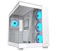 COUGAR Gaming | BOITIER PC Gaming | FV150RGBWHITE - Blanc - Mini-ITX, Micro-ATX et ATX - Double Chambre - Compatible GPU 400 mm - ARGB - Refroidissement avancé - Jusqu’à Neuf Ventilateurs