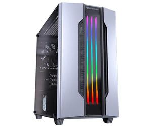 Cougar Gaming | Boitier PC Gaming | Gemini M Silver - Couleur Argenté - Mini-ITX - Refroidissement Haut de Gamme - Visibilité Latérale Complète - Éclairage RVB Intégré
