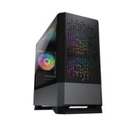Cougar Gaming | BOITIER PC Gaming | MG140AIRRGBBLACK - pour Cartes mères Mini-ITX/Micro-ATX - 3 Ventilateurs ARGB Inclus - Contrôleur LED - Radiateur de 280 mm