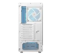 Cougar Gaming - Boîtier PC Mid-Tower ATX - AIRFACEPURE Pro - Blanc - Ventilation Optimisée avec 4 Ventilateurs ARGB, Façade Mesh, USB-C 3.2, Support GPU 320mm, Refroidissement Haute Performance