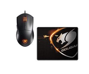 COUGAR GAMING Bundle Gaming avec Souris MINOSXC 4000DPI + Tapis Speed CX